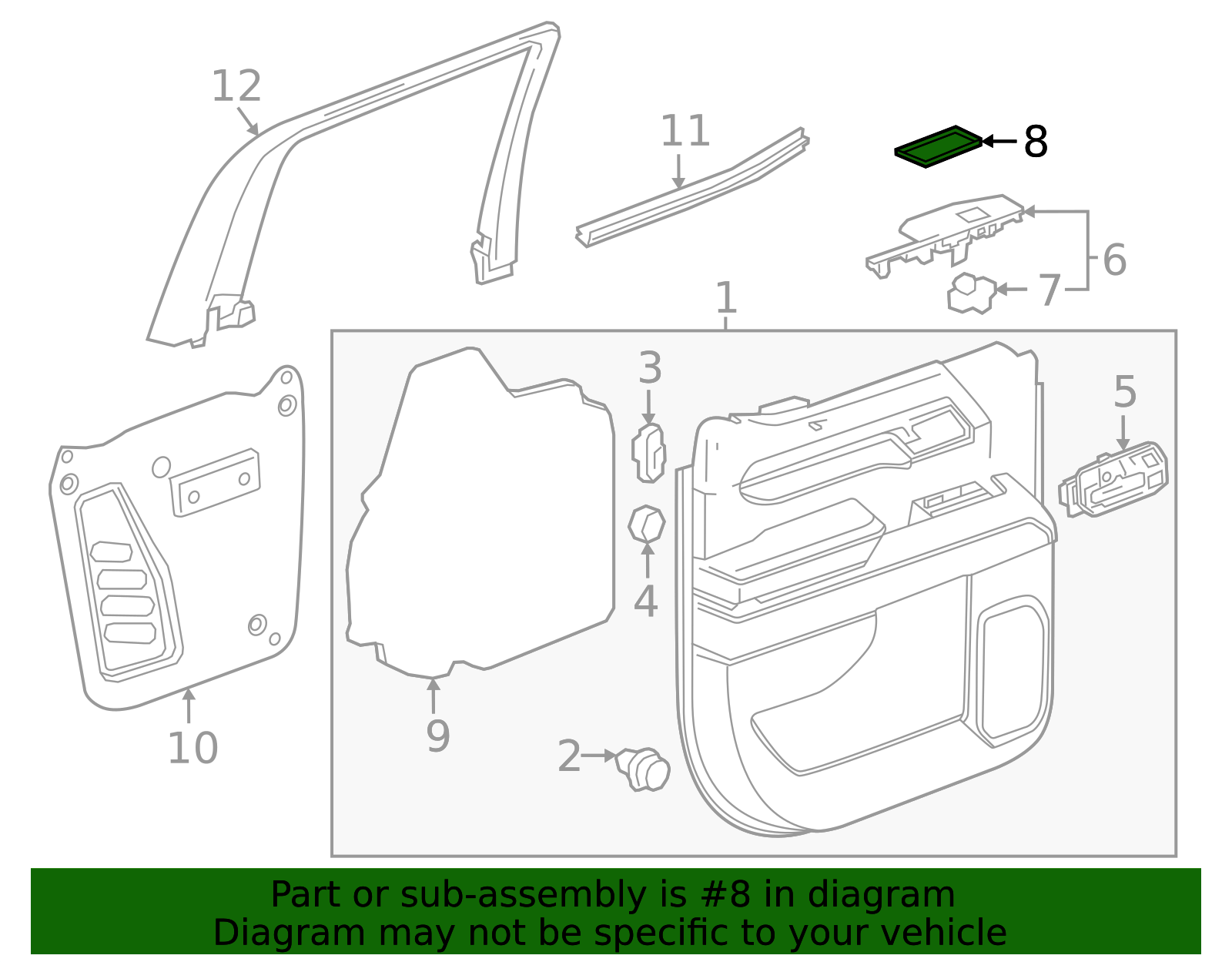 2022-2026 GM Door Panel Insert 85544411 | OEM Parts Online