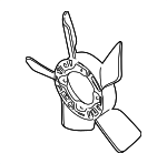 96058046 - Cooling System: Fan Blade for GM Image