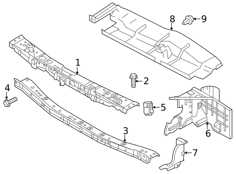 Radiator Support for 2017 Nissan Versa Note #0