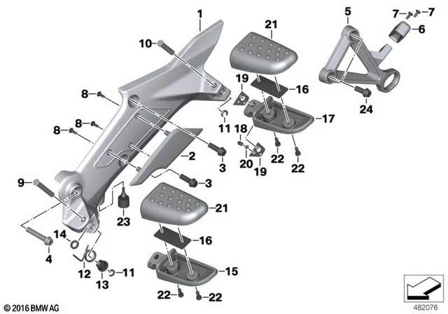 46717728828 - : Bracket for BMW-Motorrad Image