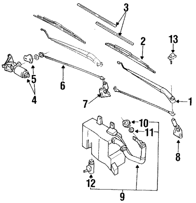 2889060U65 - : Blade Assembly for INFINITI: M30, Q45 Image