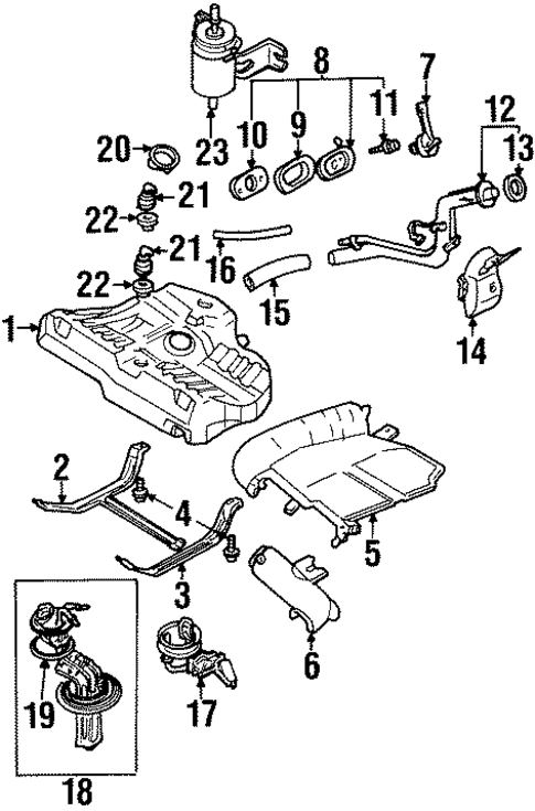 Fuel System Components for 2003 Ford Escort #0