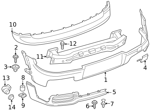 Bumper & Components - Rear for 2013 Mini Cooper #1