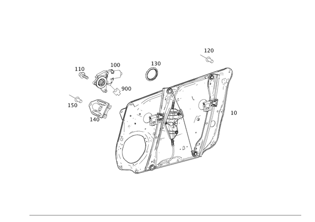 910002004122 - Driver Door: Rivet for Mercedes-Benz: C250, C300, C350, C63 AMG, E250, E350, E400, E550, E63 AMG, E63 AMG S, G500, G550, G580, G63 4x4 Squared AMG, G63 AMG, GLK250, GLK350, R320, R350, R500 Image image