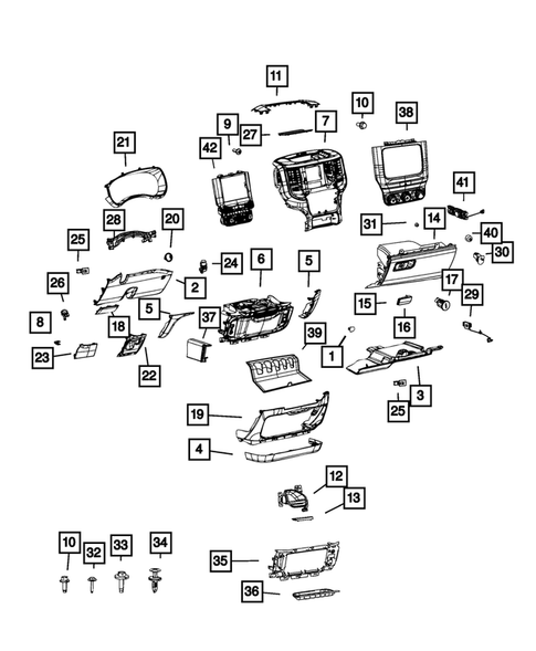 Instrument Panel for 2019 Ram 2500 #0