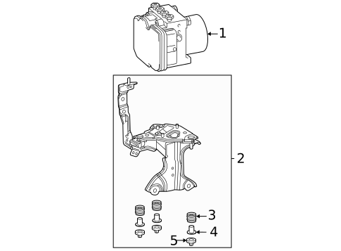 ABS Components for 2020 Toyota Highlander #0