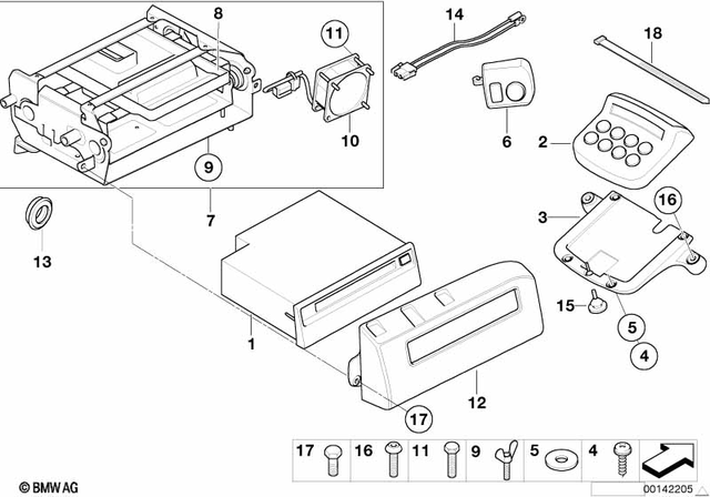 65127707658 - Audio, Navigation, Information Systems: Cd-Radio - Row for BMW-Motorrad Image