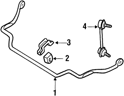 Stabilizer Bar & Components for 1998 INFINITI Q45 #0