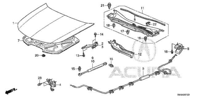 Engine Hood for 2014 Acura TL #0