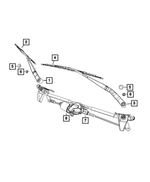 68003729AA - Electrical: Windshield Wiper Motor for Jeep: Patriot Image