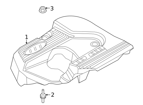 Engine Appearance Cover for 2023 Ford Explorer #0