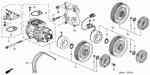 38827PH7003 - Body/Air Conditioning: SCREW-WASHER (5X8) for Honda Image