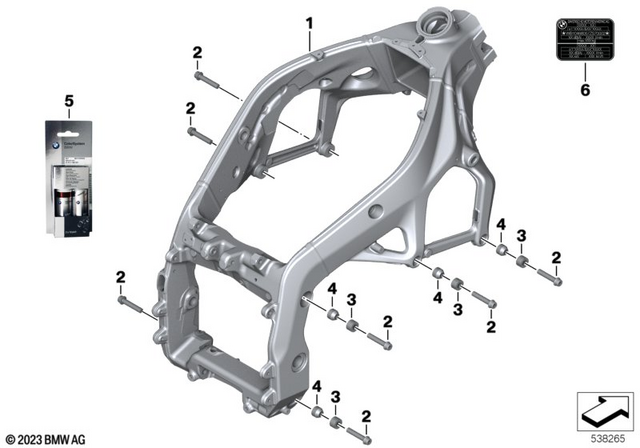 46717718476 - Frame and Mounting Parts: Expander Sleeve -  for BMW-Motorrad Image