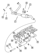 52103481AE - Exhaust: Catalytic Converter for Mopar Image