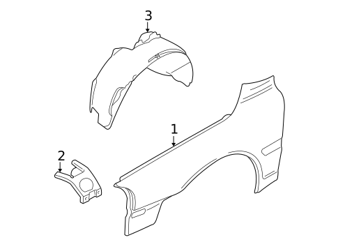 Fender & Components for 2002 Volvo S60 #0