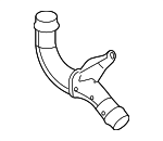 5C0145770C - Cooling System: Outlet Pipe for Volkswagen: Beetle, Jetta, Passat Image