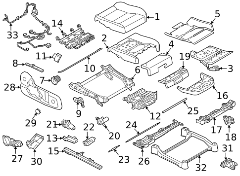 Passenger Seat Components for 2019 Volvo XC40 #4