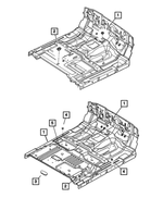 55257380AA - Body Sheet Metal Except Doors: Plug for Mopar Image