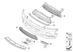 51117046363 - Vehicle Trim: Grille, Front, Primed for Mini Image