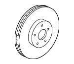 45251TK8A02 - Brakes: Rotor for Honda: Odyssey, Passport, Pilot, Ridgeline Image