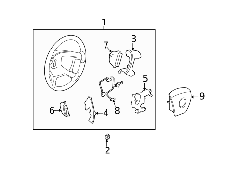 Switches, Solenoids & Actuators for 2009 Saturn Outlook #1