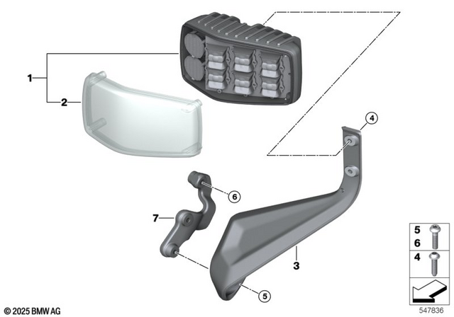 63175B5C0C3 - Lights: Led Flashing Lights Blue - Lin for BMW-Motorrad Image image