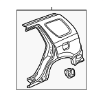 4636S9AA10ZZ - Body: Quarter Panel for Honda: CR-V Image