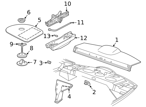 Interior Trim - Rear Body for 2001 Chevrolet Cavalier #0