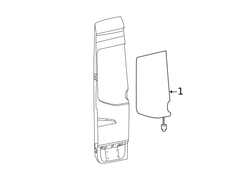 Glass & Hardware for 2018 Mercedes-Benz Sprinter 3500 #0