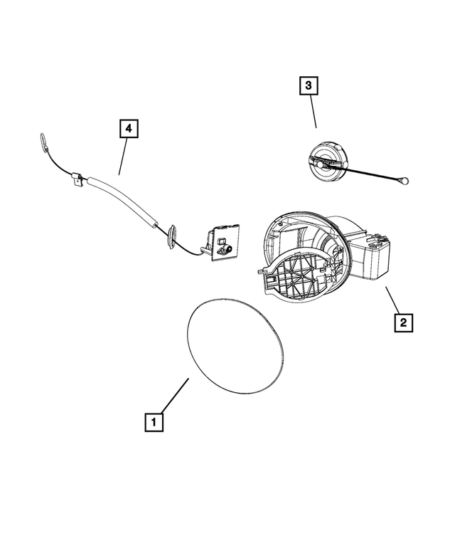 68090635AJ - : Fuel Filler Housing for Mopar Image