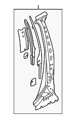 Driver Side Center Pillar Outer Panel Reinforcement