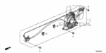 72010TK8305 - Body/Air Conditioning: SET R MOTOR ASSY. PSD for Honda Image