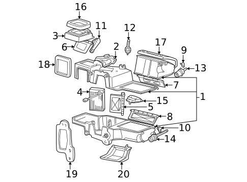 Heater Components for 2001 Ford Explorer Sport #0