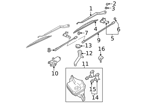 Wipers for 2002 Nissan Pathfinder #0