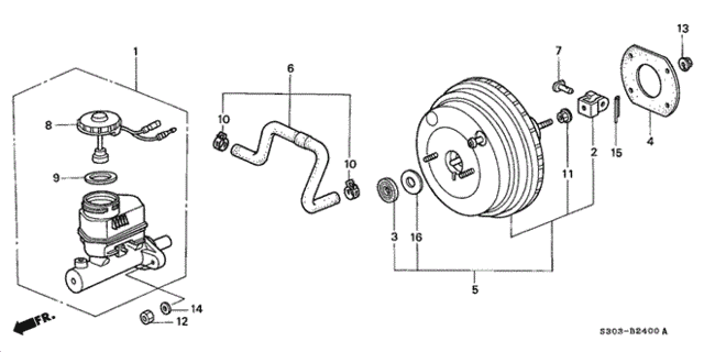 Master Power for 2000 Honda Prelude #0