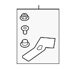 4M0820769H - HVAC: Rear Pipe Bracket for Audi Image