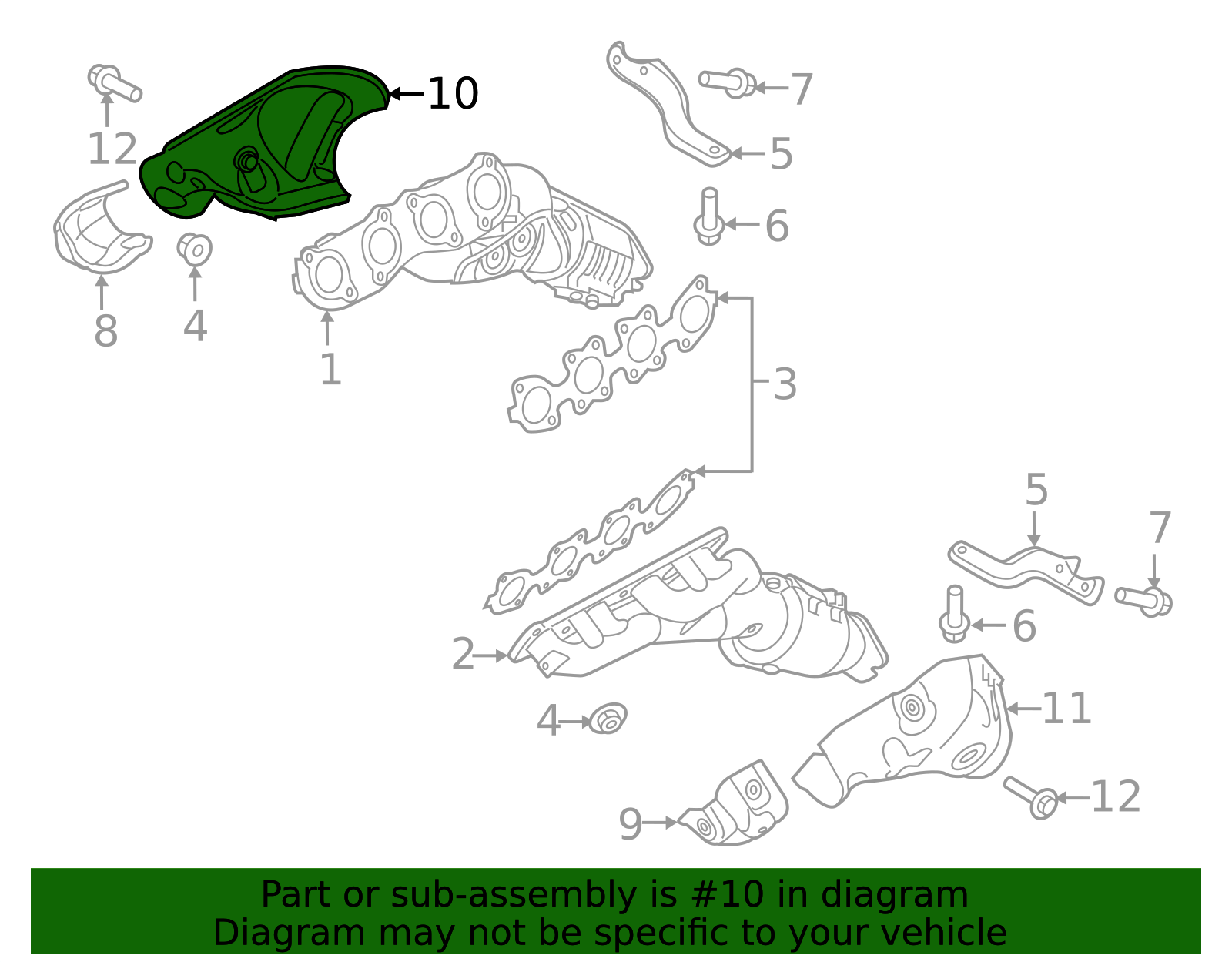 2015-2022 Hyundai Heat Shield 28525-3F550 | QuirkParts