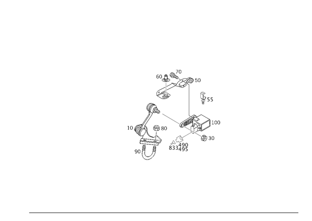 5608 - Front Axle: Screw for Mercedes-Benz Image image