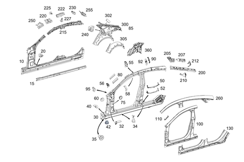 Side Panels for 2024 Mercedes-Benz AMG&reg; GT 53 #0