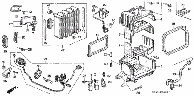 A/C Unit (1) for 1992 Honda Civic #0