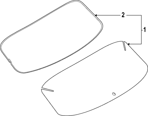 Glass - Lift Gate for 2025 INFINITI QX55 #0