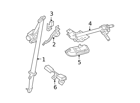 Rear Seat Belts for 2009 Nissan Xterra #0