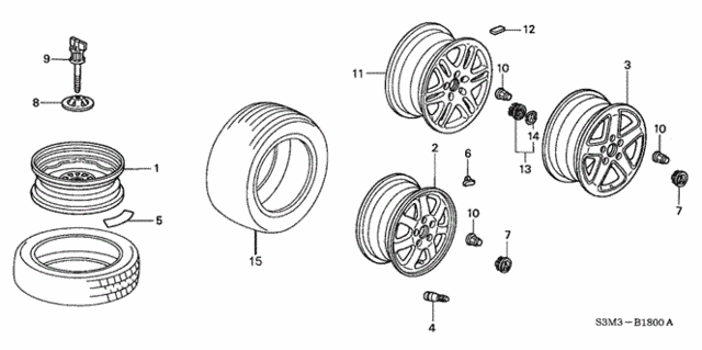 Wheel for 2002 Acura CL #0