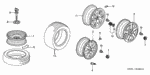 44726S5AA11 - Chassis: WEIGHT, BALANCE (5G) (PLOMBCO) for Acura Image