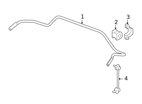 Stabilizer Bar & Components for 2014 Honda Pilot #0