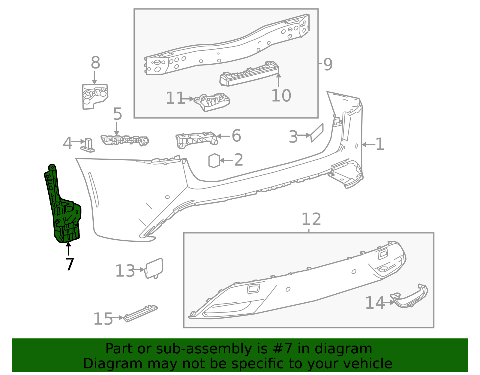 52592-62020 - Bumper Seal 2021-2025 Toyota Mirai | Longo Toyota Parts