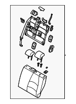 71490WB040 - : Seat Back Assembly for Toyota Image