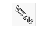 75722T7WA01 - : Nameplate for Honda Image
