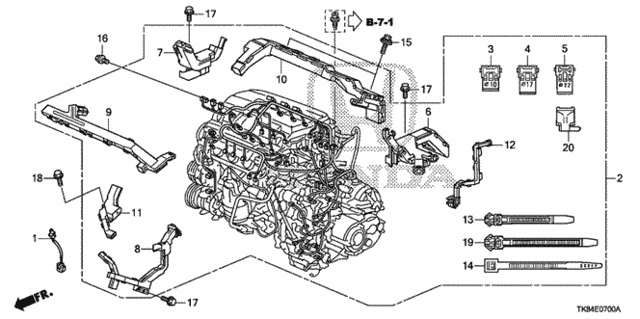 Engine Wire Harness (5AT) for 2012 Honda Odyssey #0