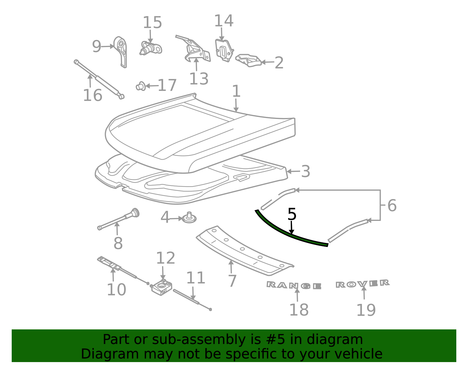 Genuine OEM Front Seal Part# CJE000063 Fits 2009-2012 Land Rover
